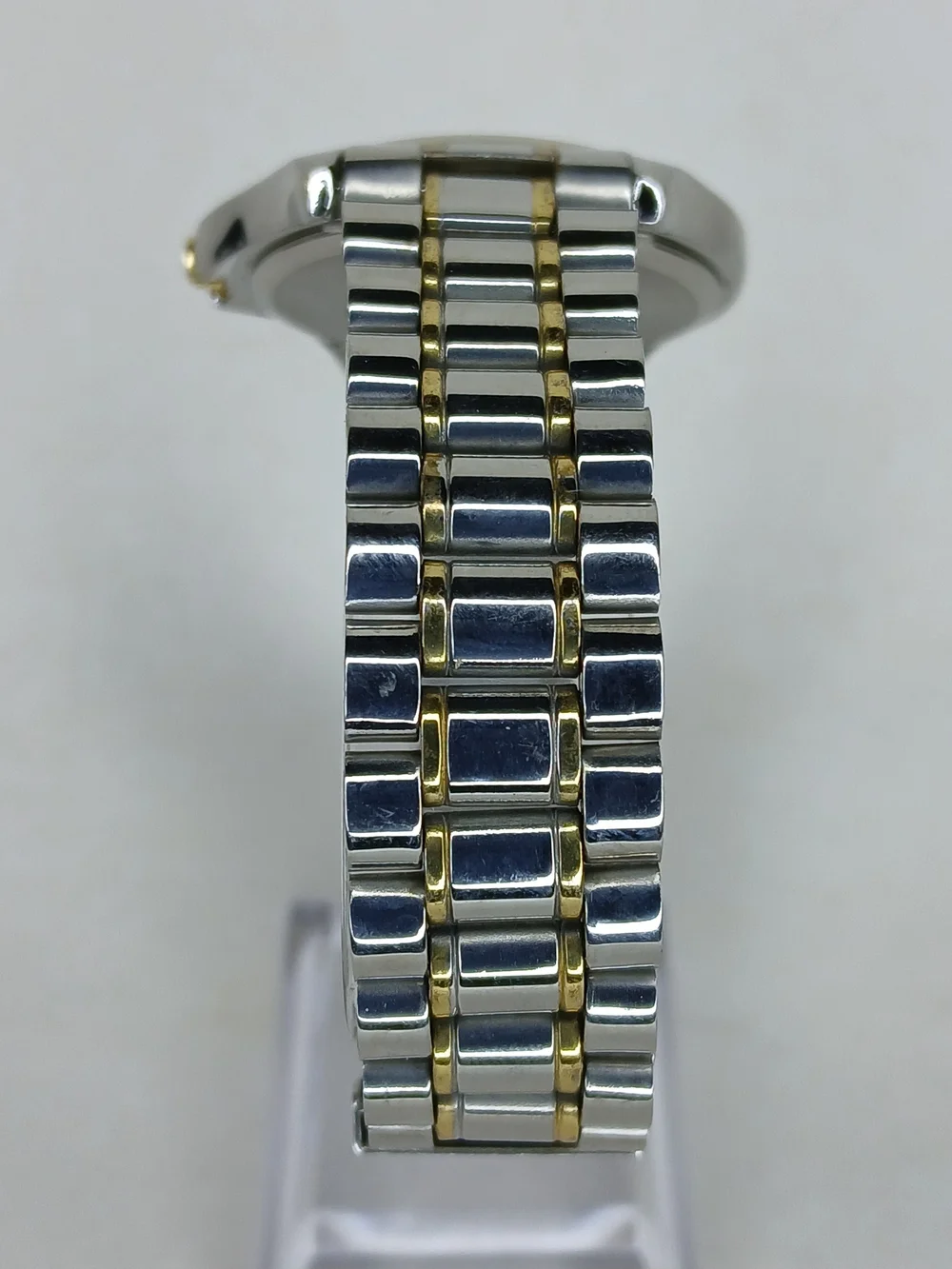 Puritan Watch PUR60473W Two Tone Silver Dial Gold Numbers Japan Movt